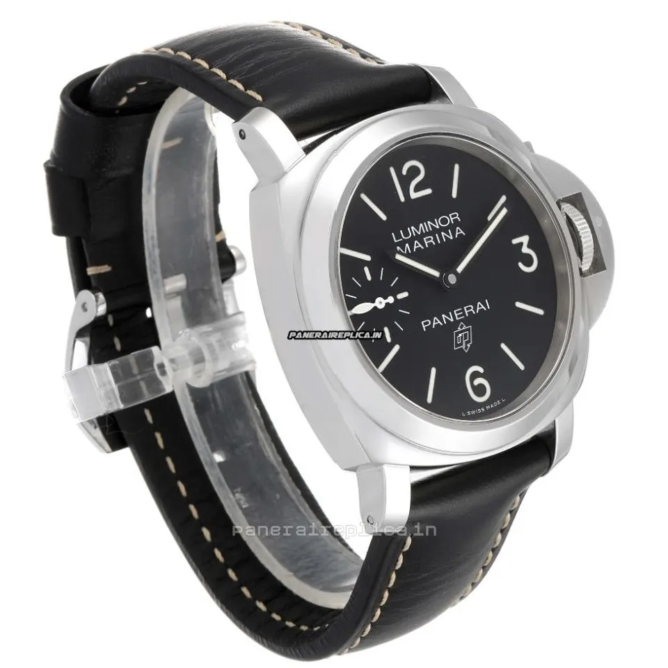 Alternative view of Best Fakes Panerai Luminor Marina 44mm Steel Case Mens/unisex Manual Winding Watch