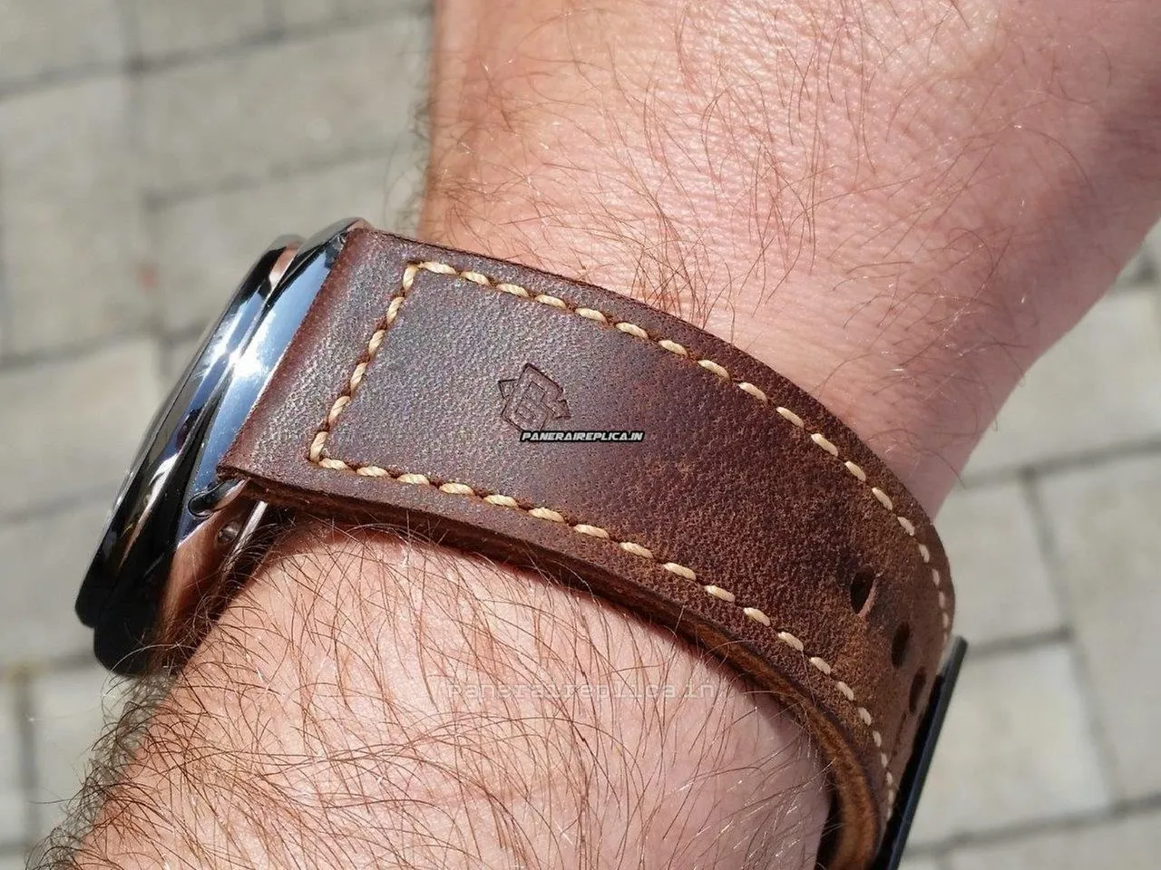 Alternative view of Fabulous Imitation Panerai Radiomir 8 Days Gmt 45mm Steel Case Mens/unisex Manual Winding Watch