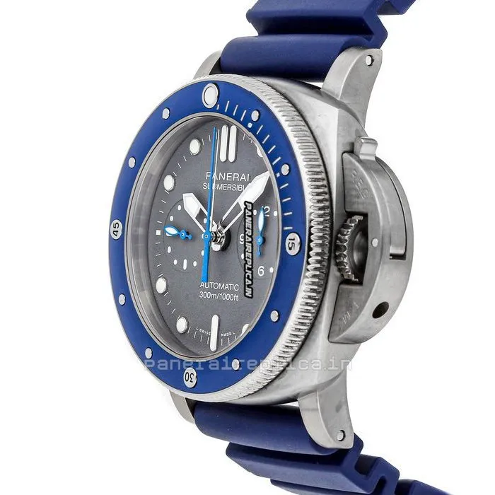 Alternative view of Stylish Knockoff Panerai Luminor Submersible 47mm Titanium Case Mens/unisex Automatic Watch