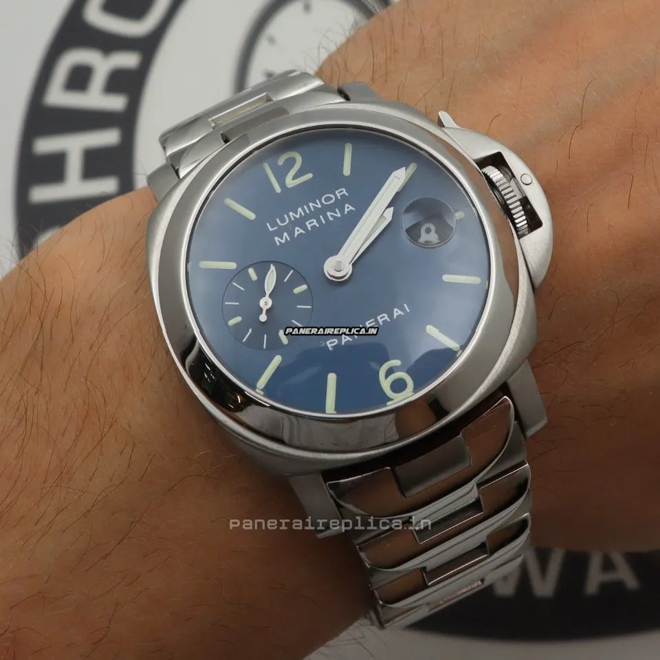Alternative view of Best Fakes Panerai Luminor Marina 40mm Steel Case Mens/unisex Automatic Watch