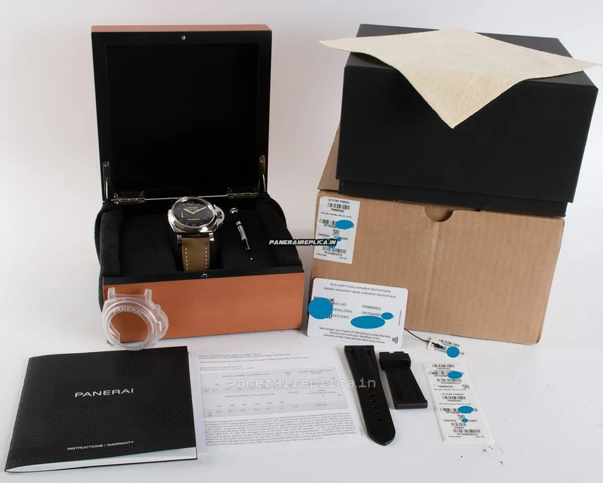 Alternative view of Special Fake Panerai Luminor Marina 47mm Steel Case Mens/unisex Manual Winding Watch