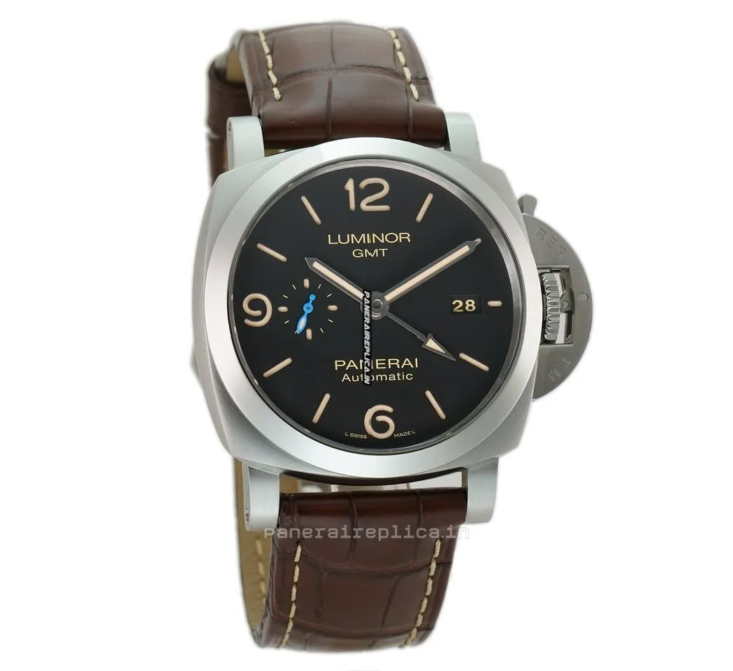 Alternative view of Amazing Replica Panerai Luminor 1950 44x54mm Steel Case Automatic Watch