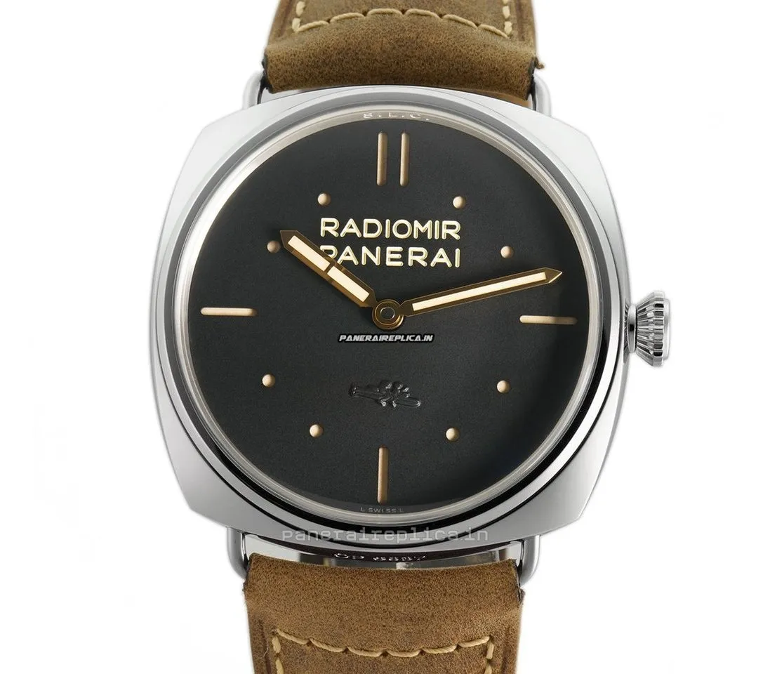 Superior Replica Panerai Radiomir 3 Days Gmt 47x50mm Steel Case Manual Winding Watch