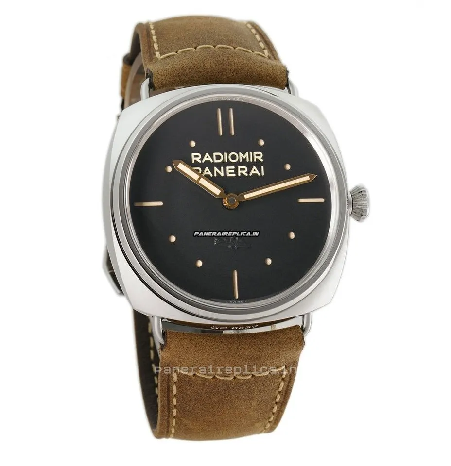 Alternative view of Superior Replica Panerai Radiomir 3 Days Gmt 47x50mm Steel Case Manual Winding Watch