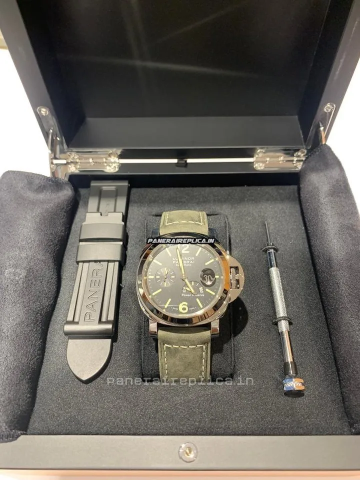 Alternative view of Popular Copies Panerai Luminor Power Reserve 44mm Steel Case Mens/unisex Automatic Watch