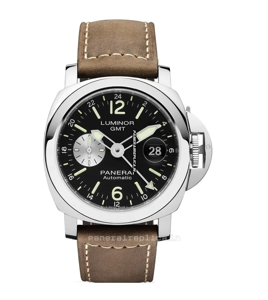 Alternative view of Affordable Replica Panerai Luminor Gmt Automatic 44mm Steel Case Mens/unisex Automatic Watch