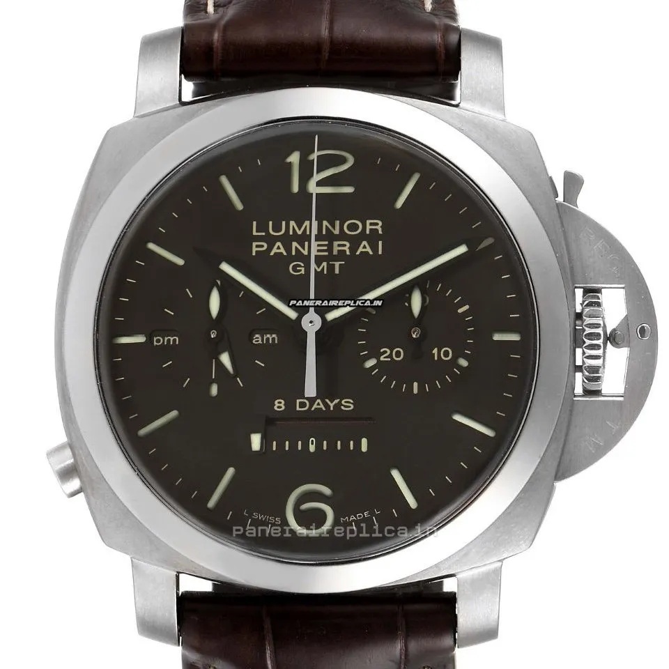 Alternative view of Mind-boggling Replica Panerai Luminor 1950 44mm Titanium Case Mens/unisex Manual Winding Watch