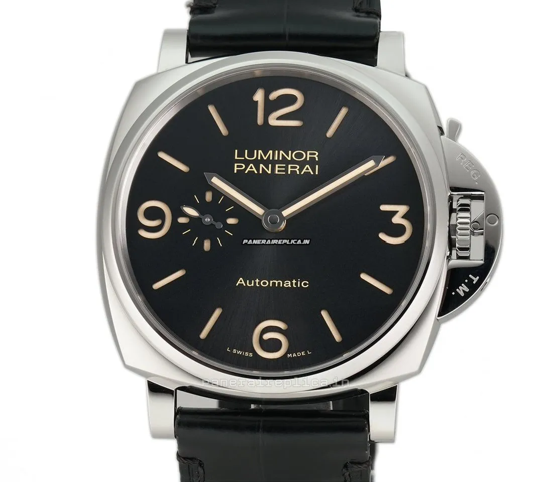 Distinctive Replica Panerai Luminor Due 45x53mm Steel Case Automatic Watch