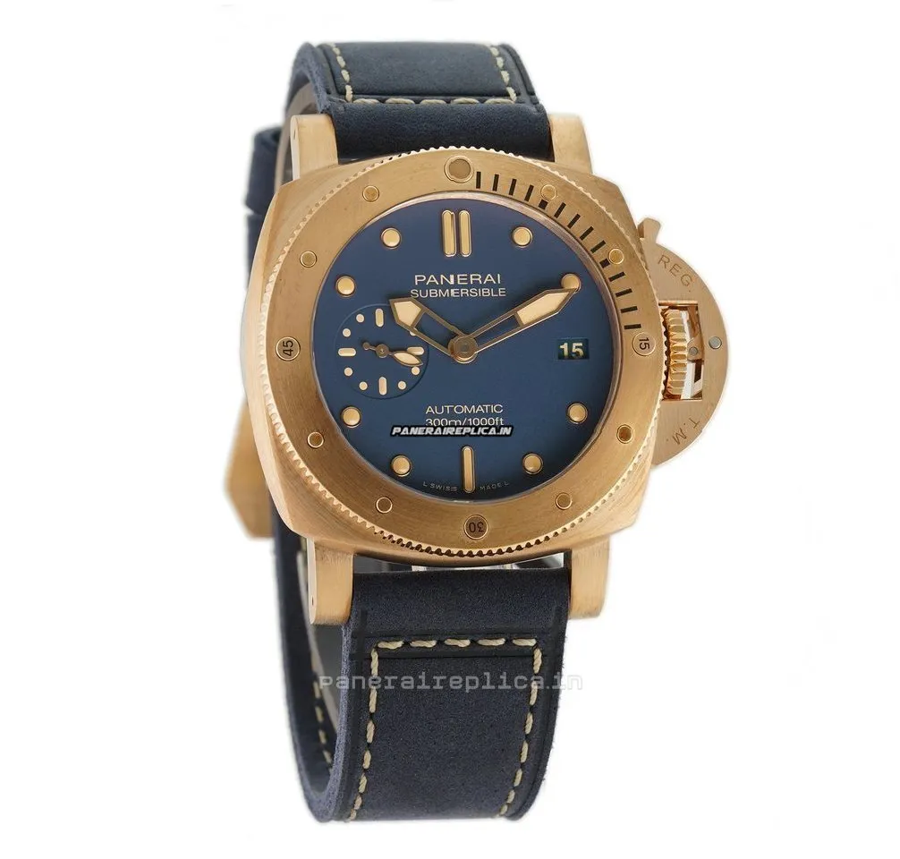 Alternative view of Excellent Copies Panerai Special Editions 42mm Bronze Case Automatic Watch