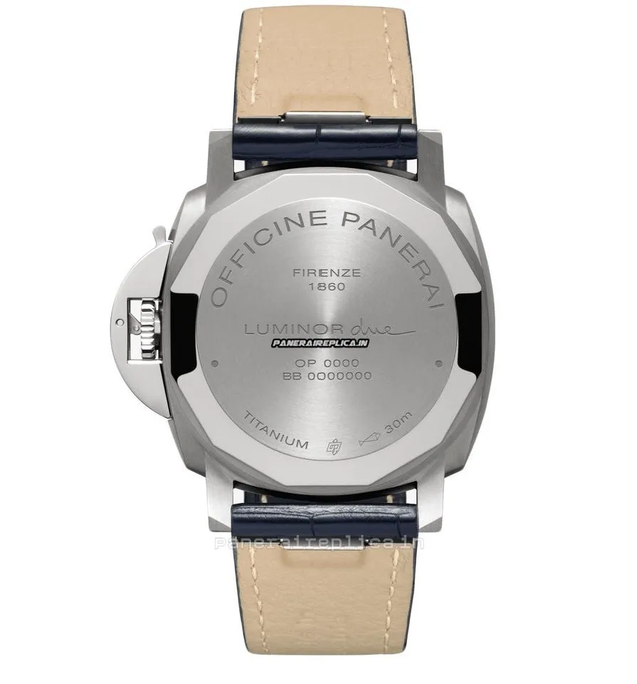 Alternative view of Wonderful Replica Panerai Luminor Due 42mm Titanium Case Automatic Watch