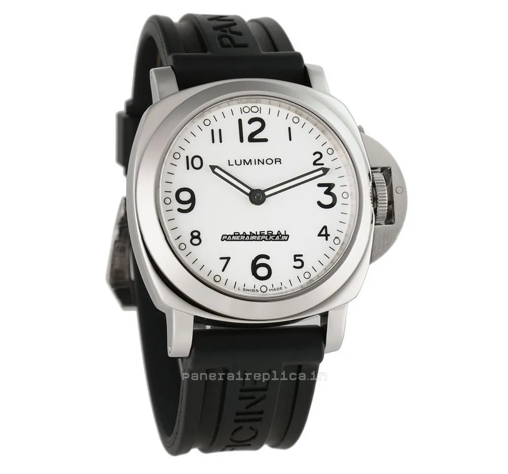 Alternative view of Wonderful Fake Panerai Luminor Base 44x53mm Steel Case Manual Winding Watch