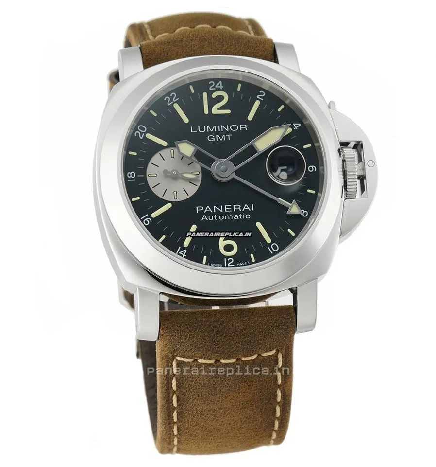 Alternative view of Cheap Replica Panerai Luminor Gmt Automatic 44x53mm Steel Case Automatic Watch