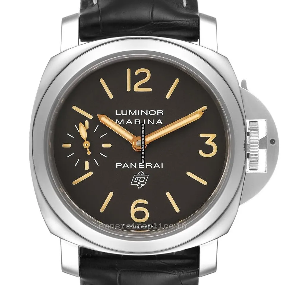 Alternative view of Awesome Clone Panerai Luminor Marina 44mm Steel Case Mens/unisex Manual Winding Watch