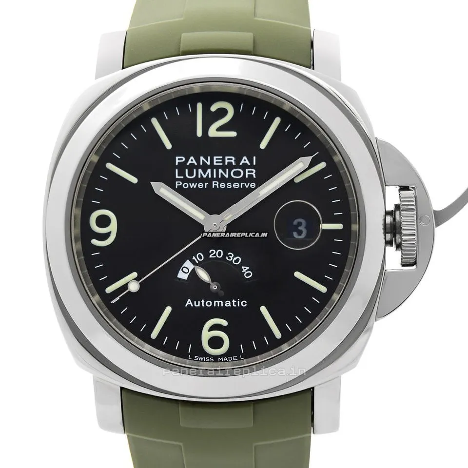 Alternative view of Marvellous Knockoff Panerai Luminor Power Reserve 44mm Steel Case Mens/unisex Automatic Watch