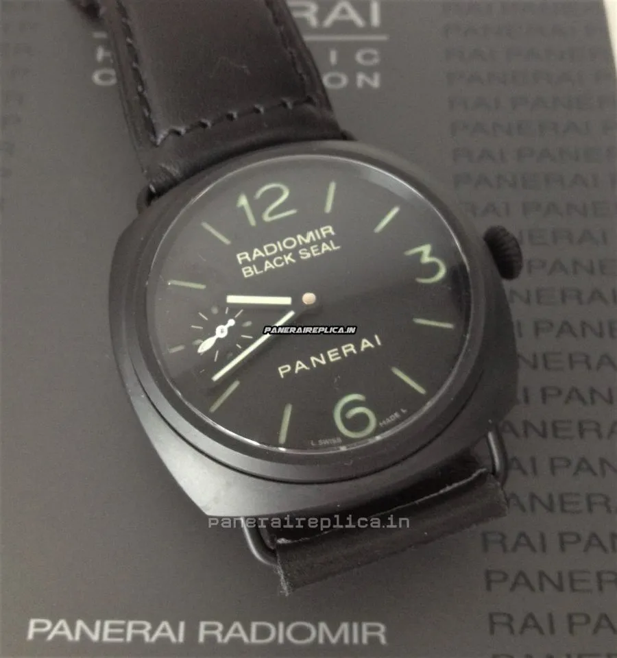 Exquisite Replica Panerai Radiomir Black Seal 45mm Ceramic Case Mens/unisex Manual Winding Watch