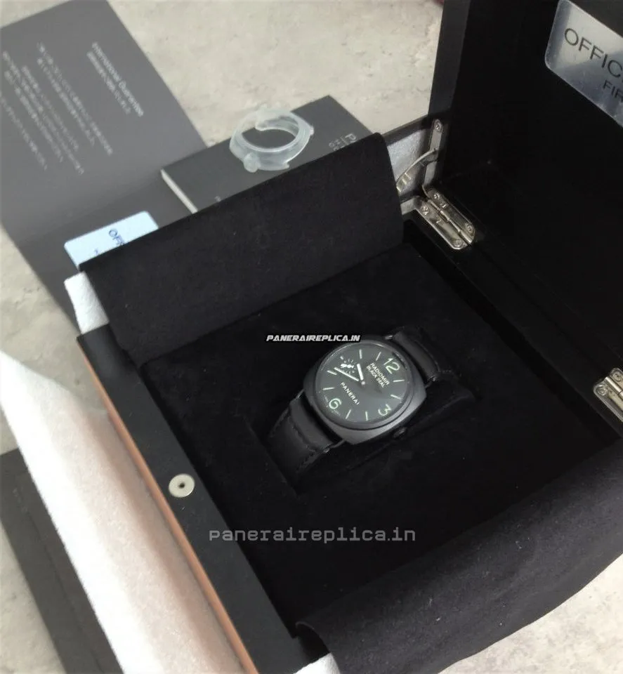 Alternative view of Exquisite Replica Panerai Radiomir Black Seal 45mm Ceramic Case Mens/unisex Manual Winding Watch