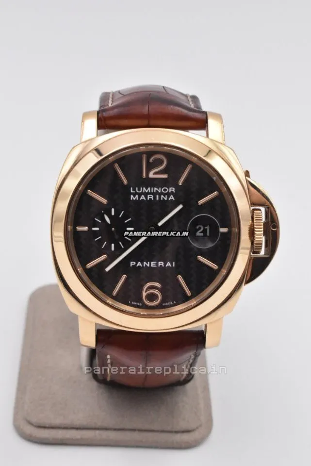 Fantastic Replica Panerai Luminor Marina 44mm Yellow Gold Case Mens/unisex Automatic Watch