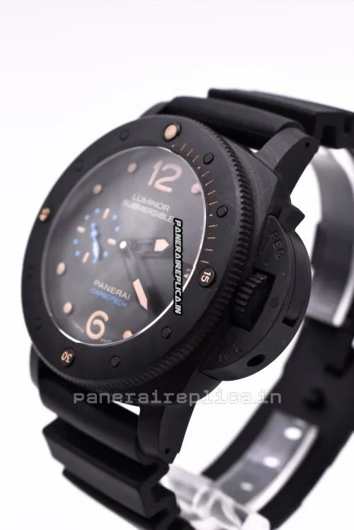 Alternative view of Neat Copy Panerai Luminor Submersible 47mm Carbon Case Mens/unisex Automatic Watch