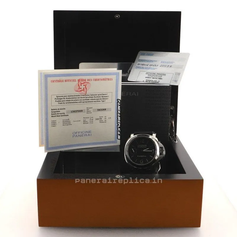 Alternative view of Defect Copy Panerai Luminor Marina 44mm Steel Case Mens/unisex Manual Winding Watch