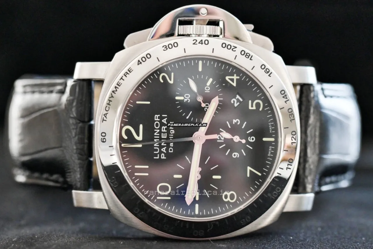 Neat Fake Panerai Luminor Chrono 44x15mm Steel Case Mens/unisex Automatic Watch