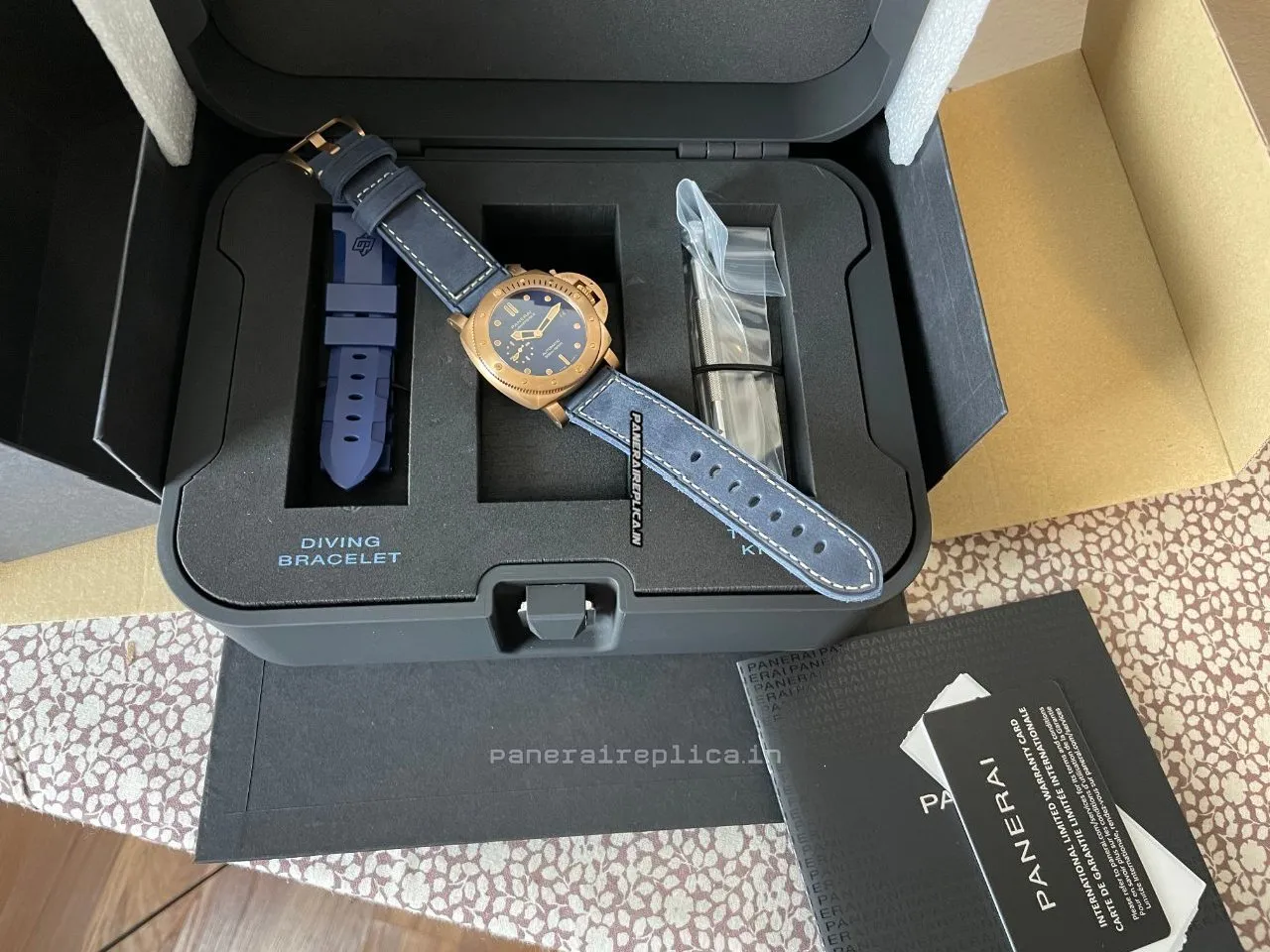 Alternative view of Great Replica Panerai Special Editions 42mm Bronze Case Mens/unisex Automatic Watch