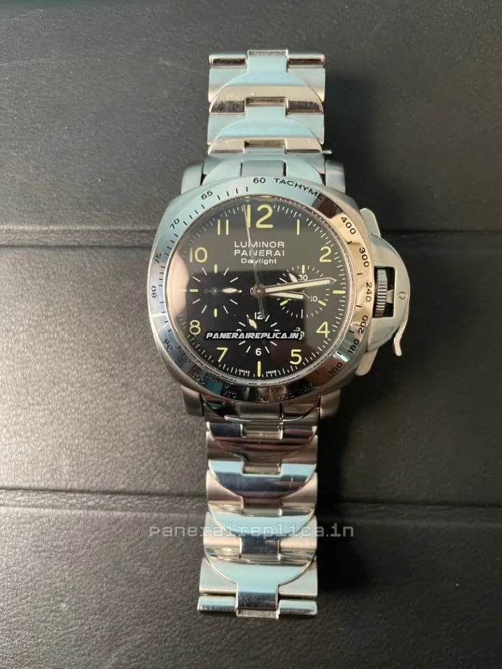 Unique Fake Panerai Luminor Chrono 44x53mm Steel Case Mens/unisex Automatic Watch