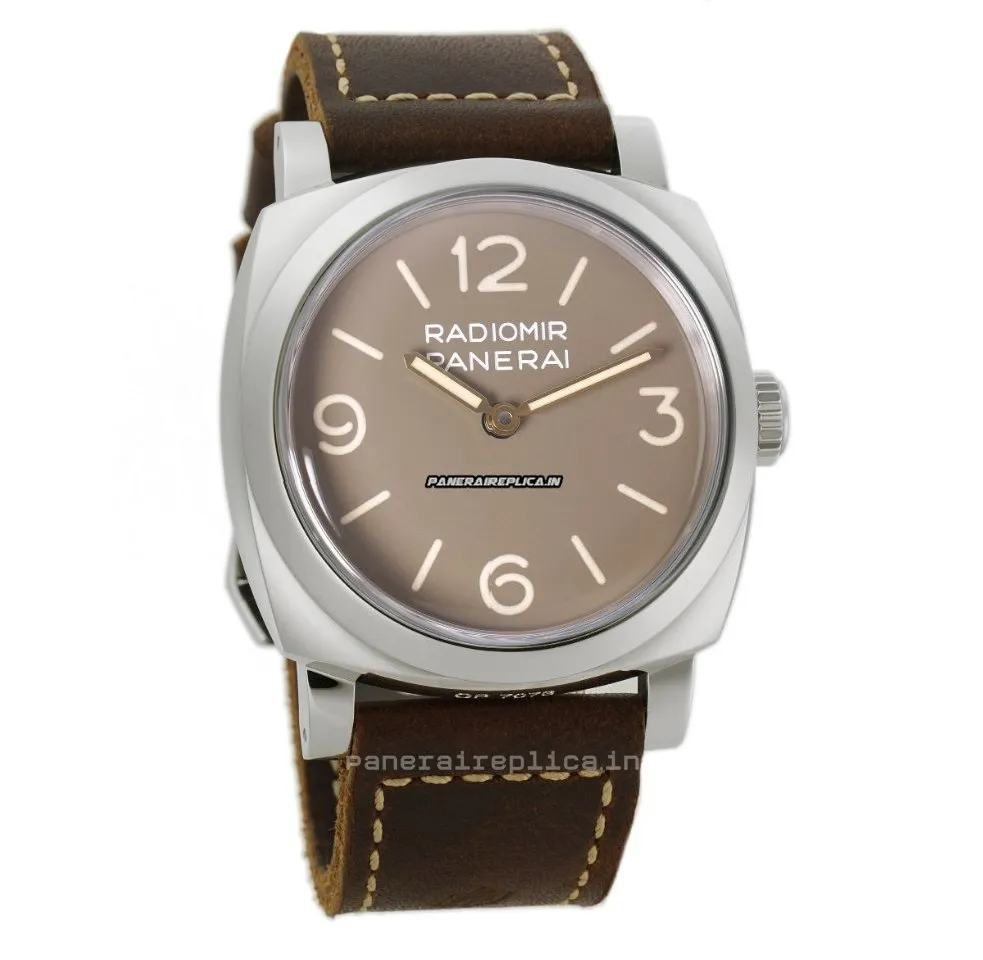Alternative view of Distinctive Clone Panerai Special Editions 47x57mm Steel Case Manual Winding Watch
