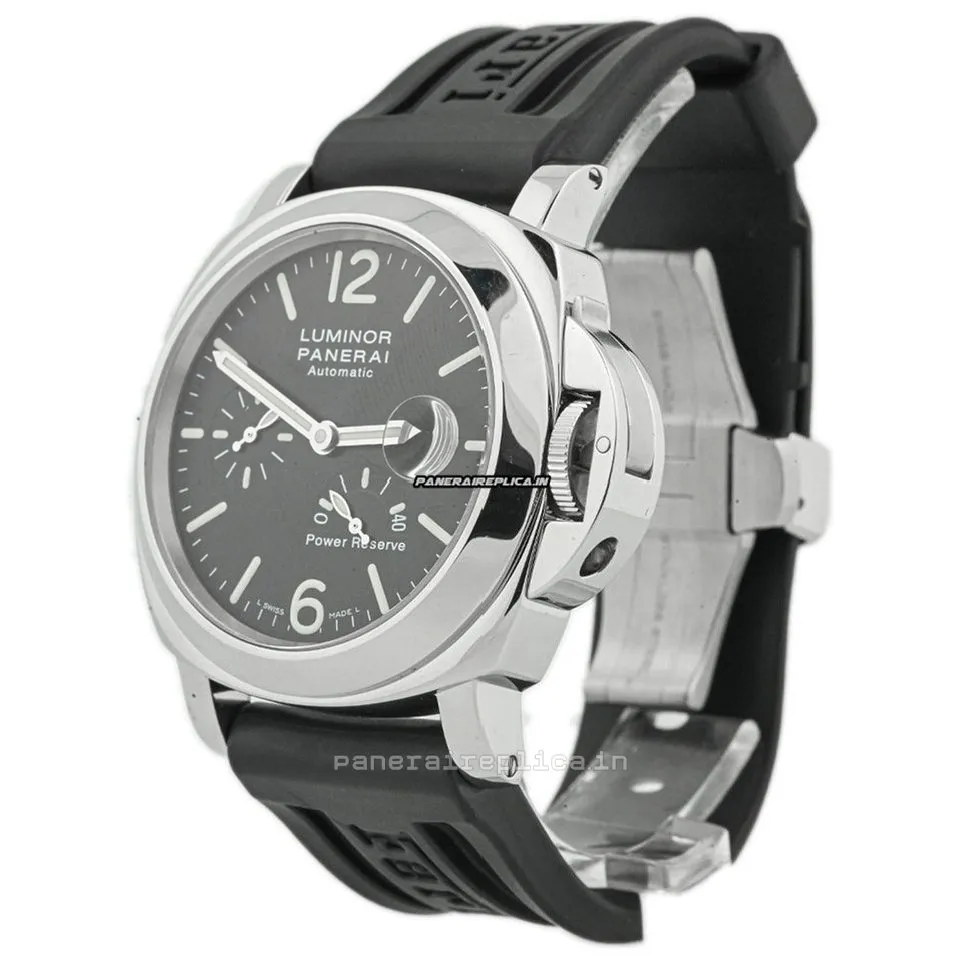 Alternative view of Superior Knockoff Panerai Luminor Power Reserve 44mm Steel Case Mens/unisex Automatic Watch