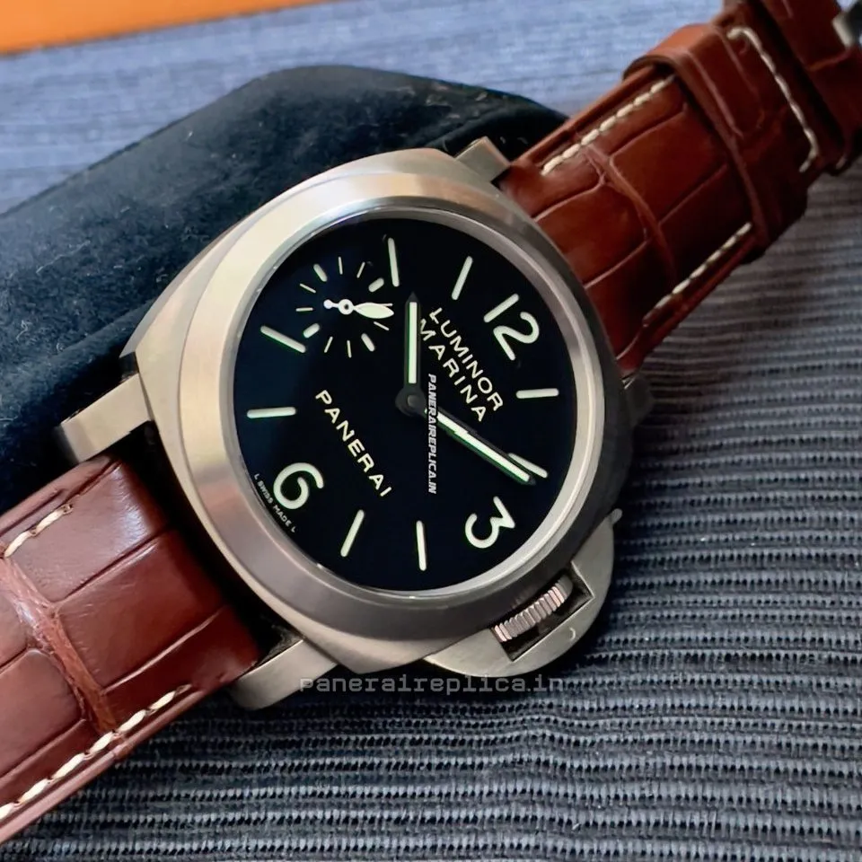 Amazing Replica Panerai Luminor Marina 44mm Titanium Case Mens/unisex Manual Winding Watch
