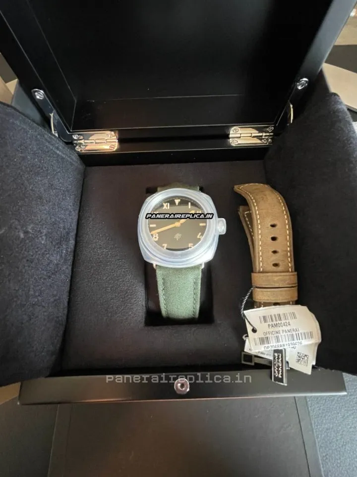 Good Replica Panerai Radiomir 3 Days Gmt 47mm Steel Case Mens/unisex Manual Winding Watch