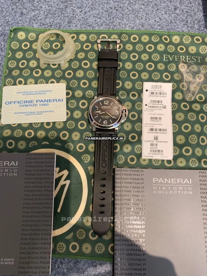 Quality Imitation Panerai Luminor Marina 44mm Steel Case Mens/unisex Manual Winding Watch