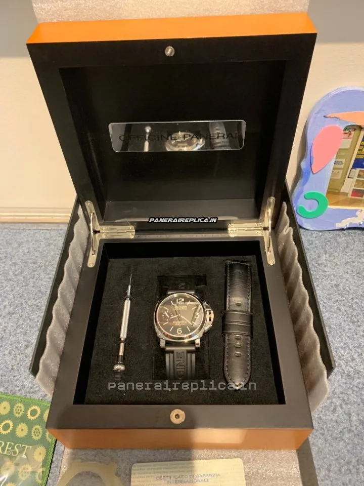 Alternative view of Quality Imitation Panerai Luminor Marina 44mm Steel Case Mens/unisex Manual Winding Watch