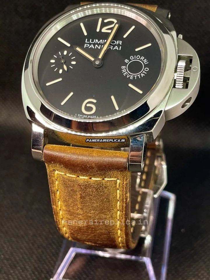 Alternative view of Swiss Copy Panerai Luminor Marina 44mm Steel Case Mens/unisex Manual Winding Watch