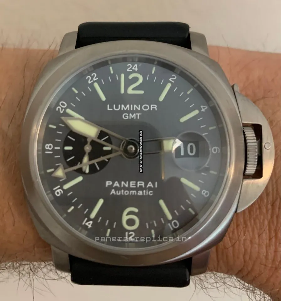 Attractive Clone Panerai Luminor Gmt Automatic 44mm Titanium Case Mens/unisex Automatic Watch