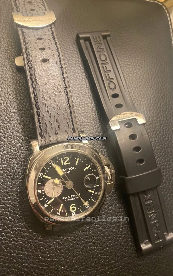 Alternative view of Special Fake Panerai Luminor Gmt Automatic 44mm Steel Case Mens/unisex Automatic Watch
