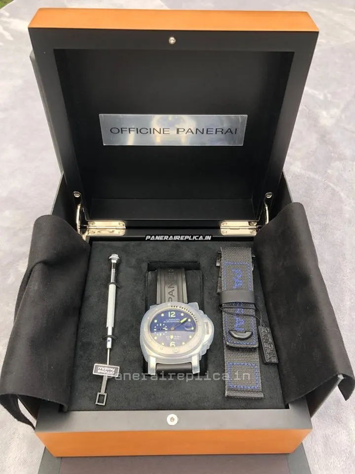 Cool Replica Panerai Luminor Submersible 44x16mm Steel Case Mens/unisex Manual Winding Watch