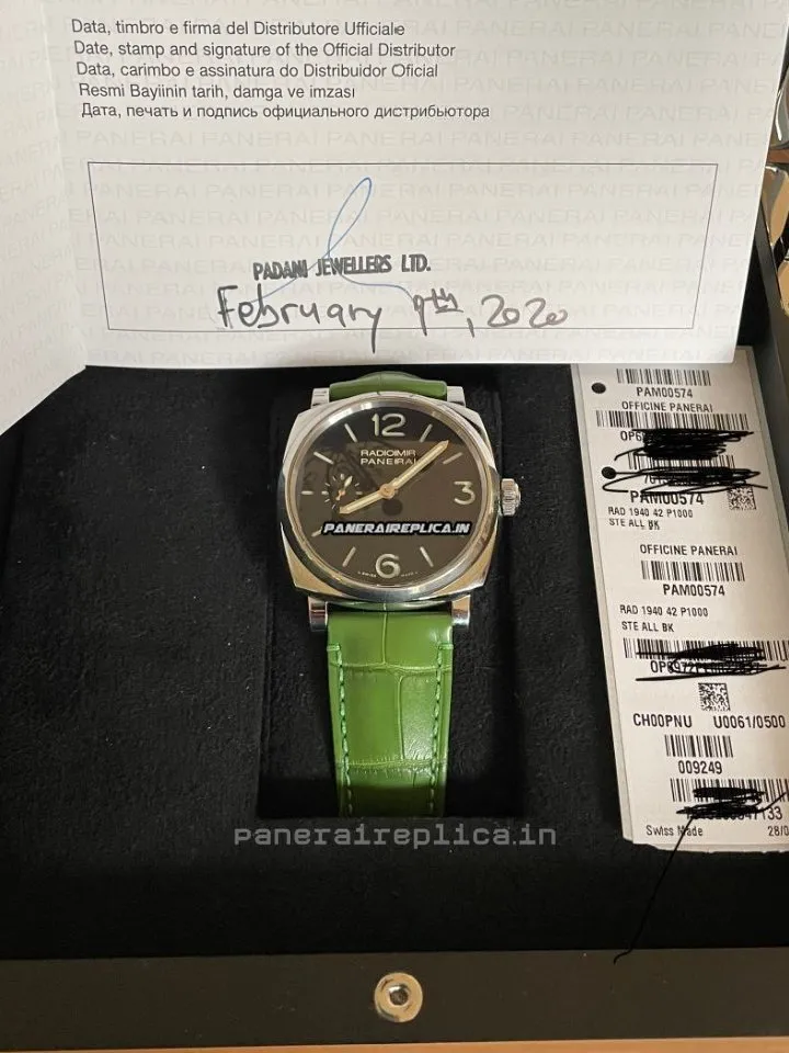 Great Knockoff Panerai Radiomir 1940 42mm Steel Case Mens/unisex Manual Winding Watch