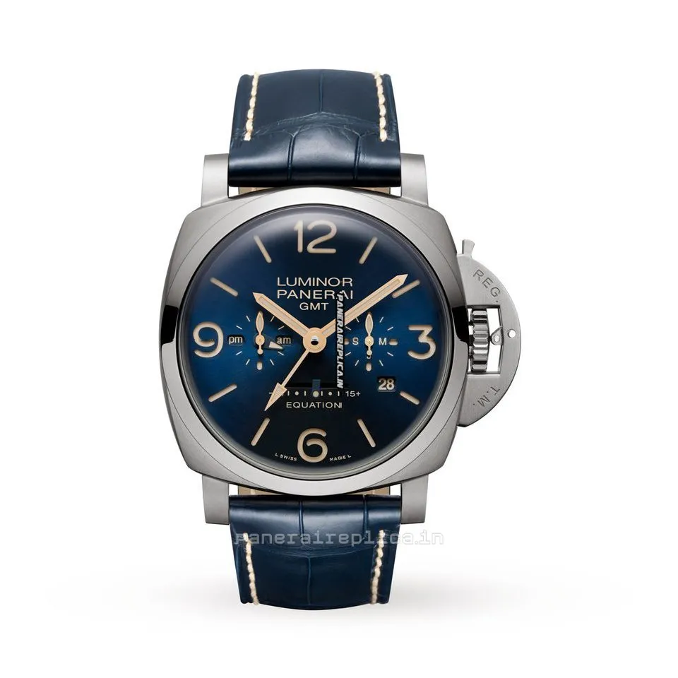Alternative view of Quality Fake Panerai Luminor 1950 47mm Titanium Case Mens/unisex Manual Winding Watch