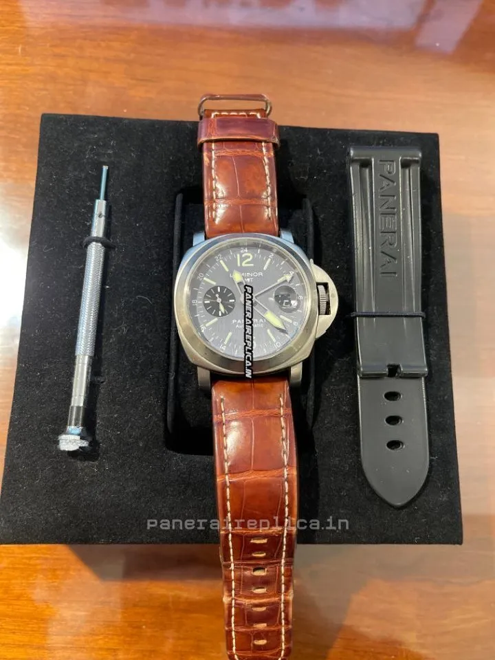 Wonderful Copies Panerai Luminor Gmt Automatic 44mm Titanium Case Mens/unisex Automatic Watch