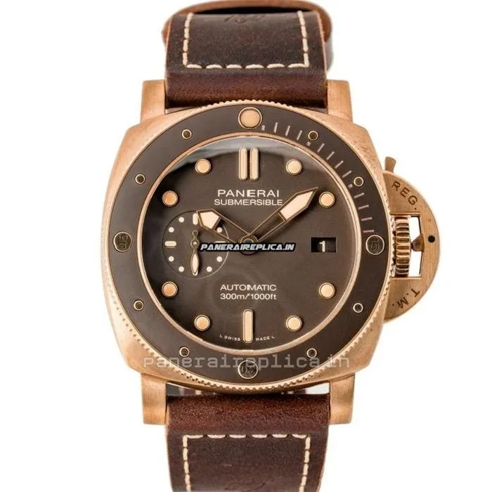 Aaa Replica Panerai Luminor Submersible 47mm Bronze Case Mens/unisex Automatic Watch