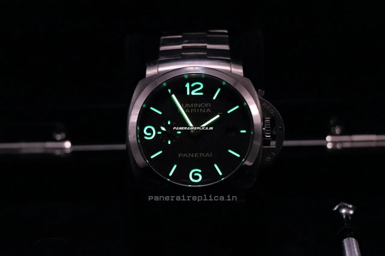Alternative view of Fabulous Fake Panerai Luminor Marina 44mm Titanium Case Mens/unisex Automatic Watch
