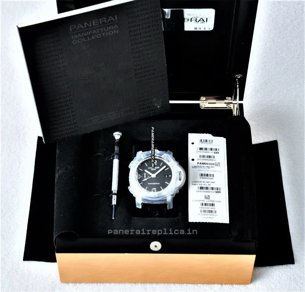 Alternative view of Wholesale Fakes Panerai Luminor 1950 44mm Steel Case Mens/unisex Automatic Watch