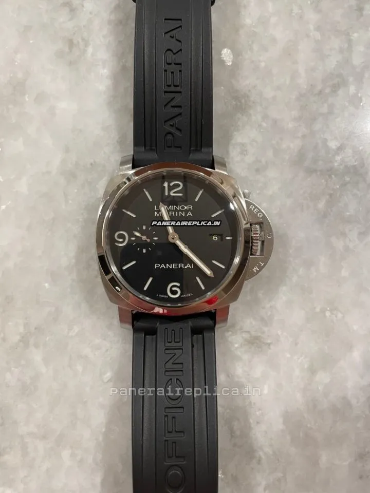 Alternative view of Popular Knockoff Panerai Luminor Marina 44mm Steel Case Mens/unisex Automatic Watch