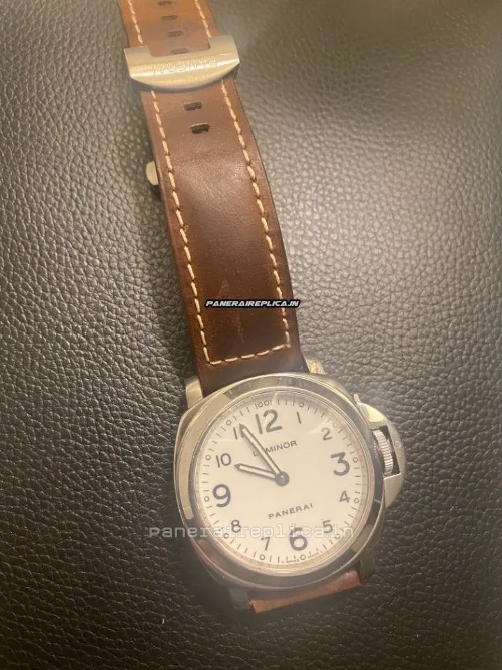 Alternative view of 1:1 Clone Panerai Luminor Base 44mm Steel Case Mens/unisex Manual Winding Watch