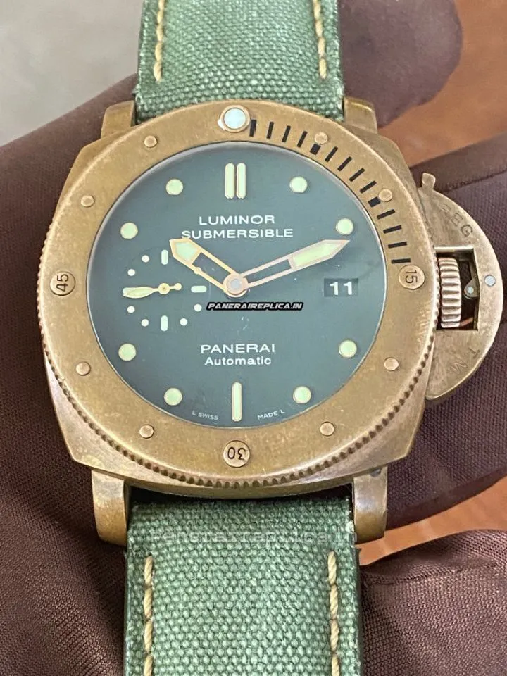 Alternative view of Special Fake Panerai Special Editions 47mm Bronze Case Mens/unisex Automatic Watch