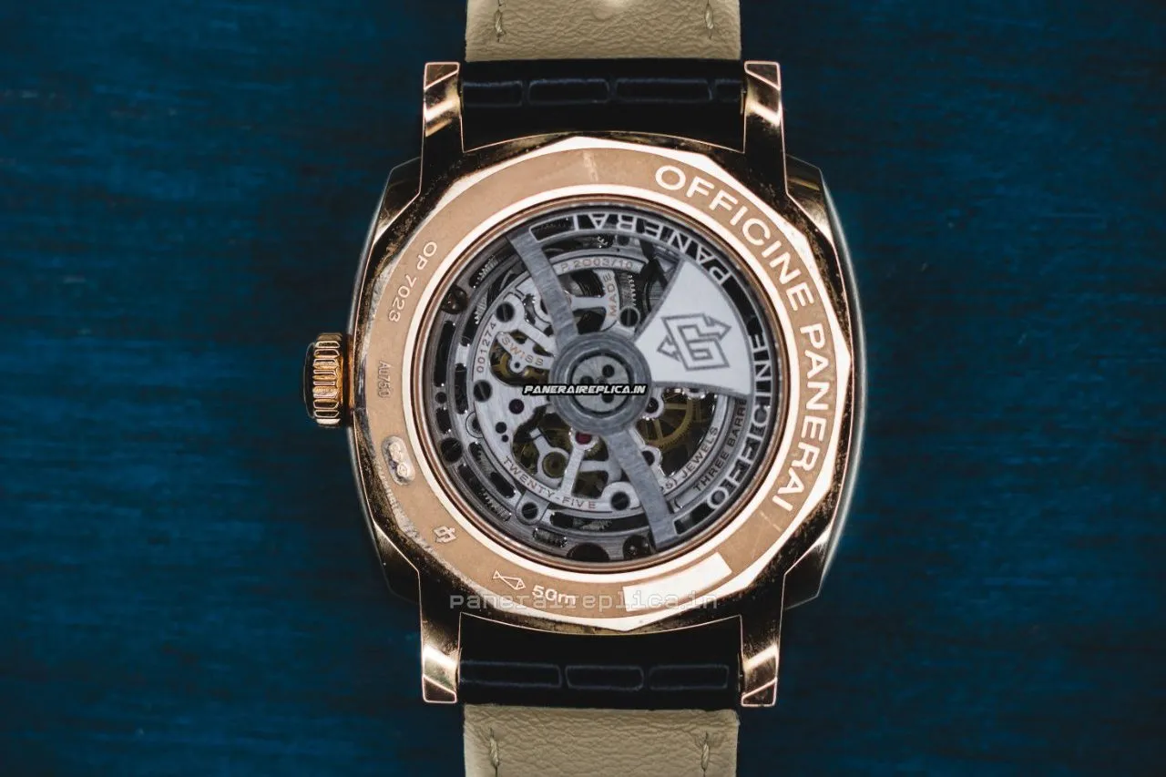Alternative view of Design Replica Panerai Special Editions 45mm Red Gold Case Mens/unisex Automatic Watch