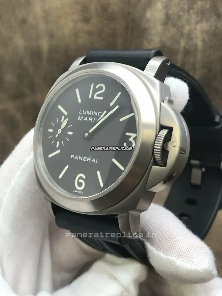 Alternative view of Wholesale Replicas Panerai Luminor Marina 44mm Titanium Case Manual Winding Watch