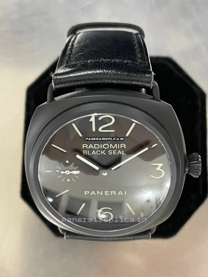 Alternative view of Well Made Replica Panerai Radiomir Black Seal 45mm Ceramic Case Mens/unisex Manual Winding Watch