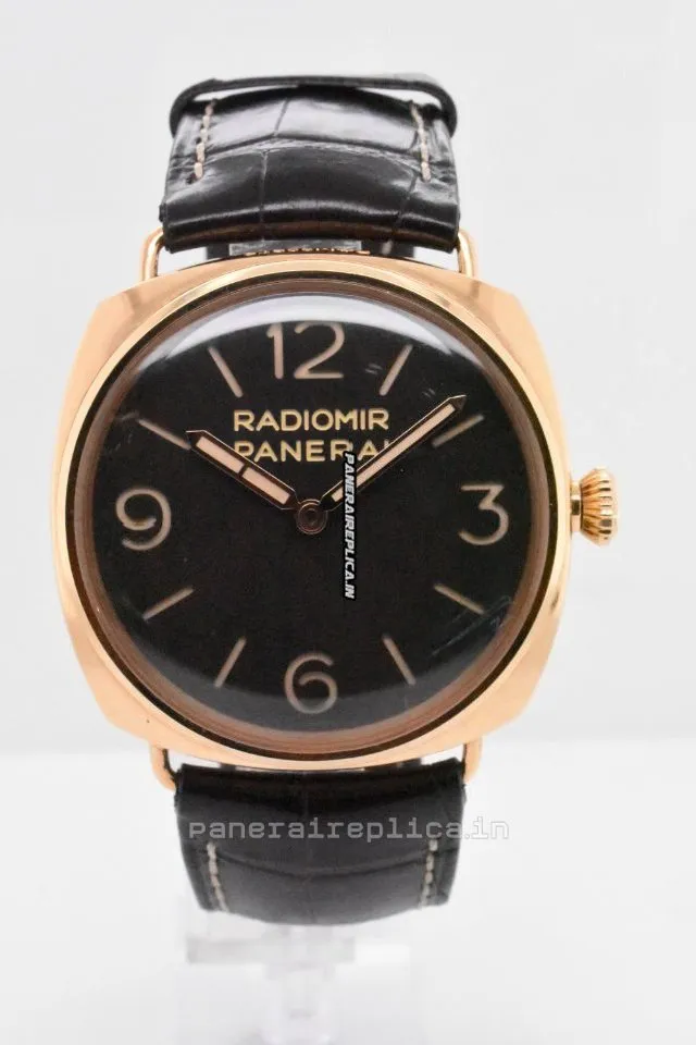 Inexpensive Knockoff Panerai Special Editions 47mm Rose Gold Case Mens/unisex Manual Winding Watch