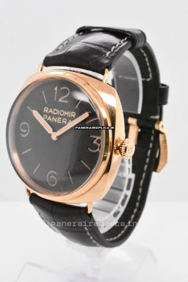 Alternative view of Inexpensive Knockoff Panerai Special Editions 47mm Rose Gold Case Mens/unisex Manual Winding Watch
